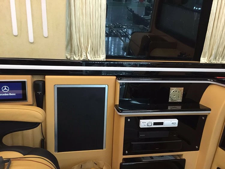 seat with armrests and folding table for van