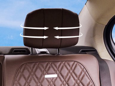 Adjustable 4-way memory sleep headrest