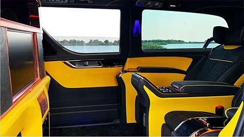 Partition, rear seat, middle armrest, middle door