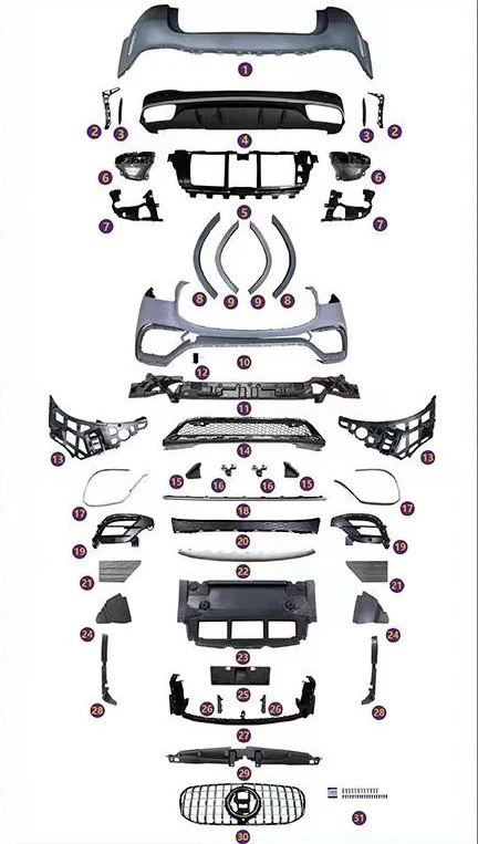 All items included in the body kit