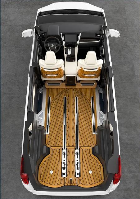 Toyota Alphard/Vellfire unutrašnji komplet, uključujući podove od punog drveta, klizne šine, ventilacione otvore, pedale, itd.