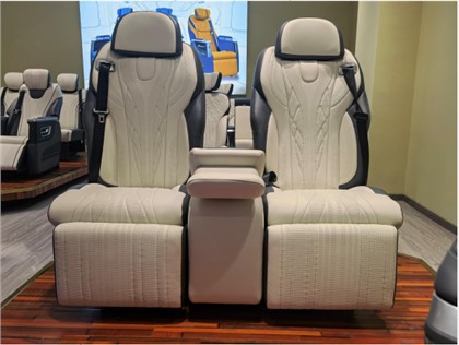 Luxury Rear Seat Kit With 2 Individual Seats And Center Armrest For Vito